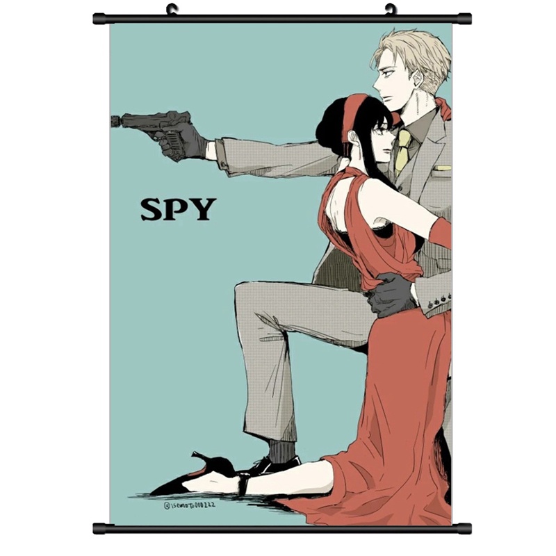 flowersqueen Poster Treo Tường Trang Trí In Hình Spy x Family Loid Forger Yor Briar Anya Forger Bond|