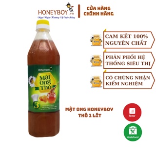 Mật ong thô honeyboy 1000ml nguyên chất 100% nguyên gas tự nhiên