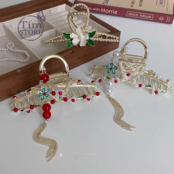 Kẹp tóc nữ công chúa tiểu thư TÍM STORE phong cách búi tóc cổ trang trung quốc
