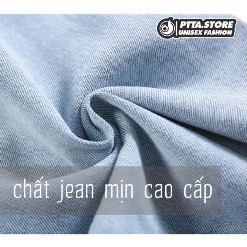 Quần jean nữ dài lưng cao ống loe thời trang Hàn Quốc PITA