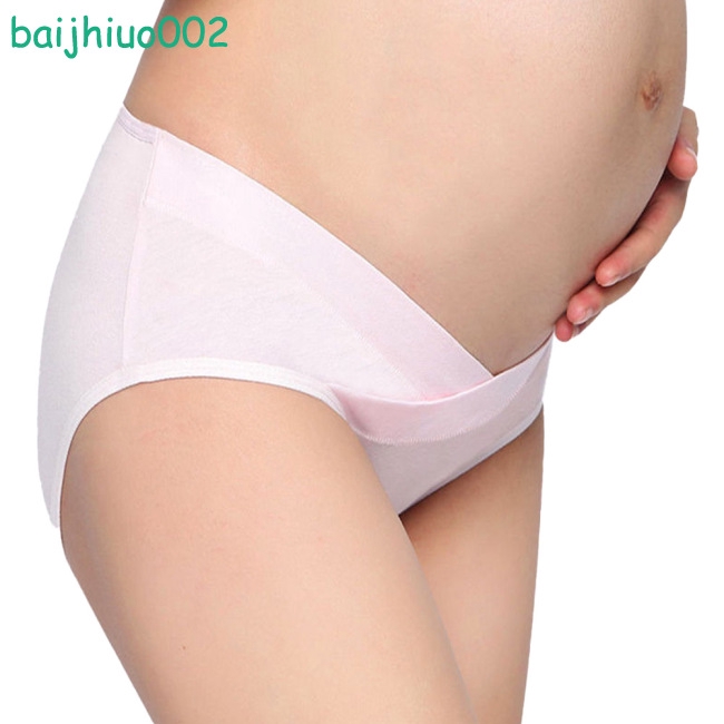 1 Quần Lót Cotton Lưng Thấp Cho Bà Bầu