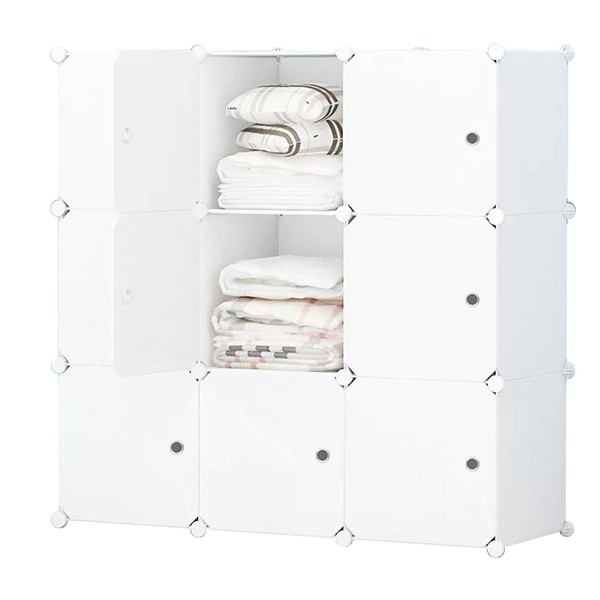 Tủ nhựa ghép,tủ quần áo đa năng tâm house đủ ngăn 9 ô 47