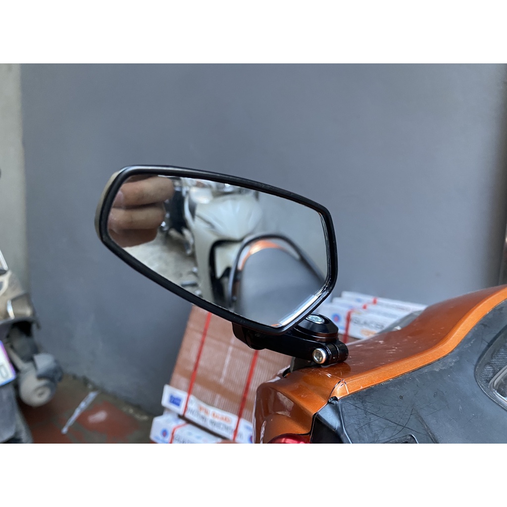 Gương Gù Chân Gương Xe Máy Kính Trắng Gắn Nhỏ Gọn Đủ Ốc Gắn Các Dòng Xe