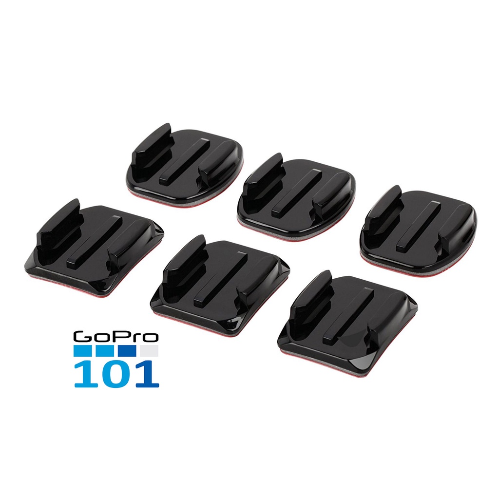 Đế Gắn Camera Chính Hãng + Keo 3M cho Gopro, Sjcam - GoPro Curved + Flat Adhesive Mounts - Gopro101 - inoxnamkim