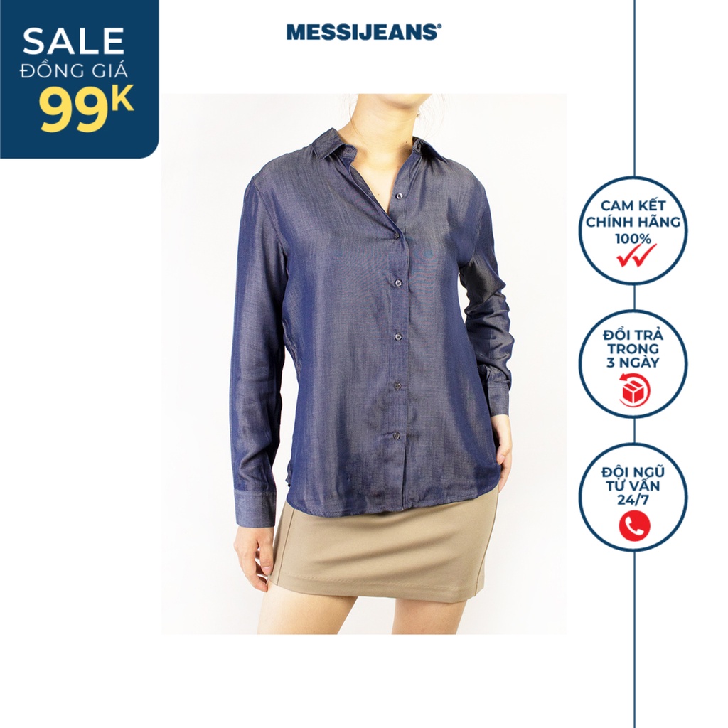 Aó Sơ Mi Jeans Nữ Dài Tay MESSI SSW-513-17