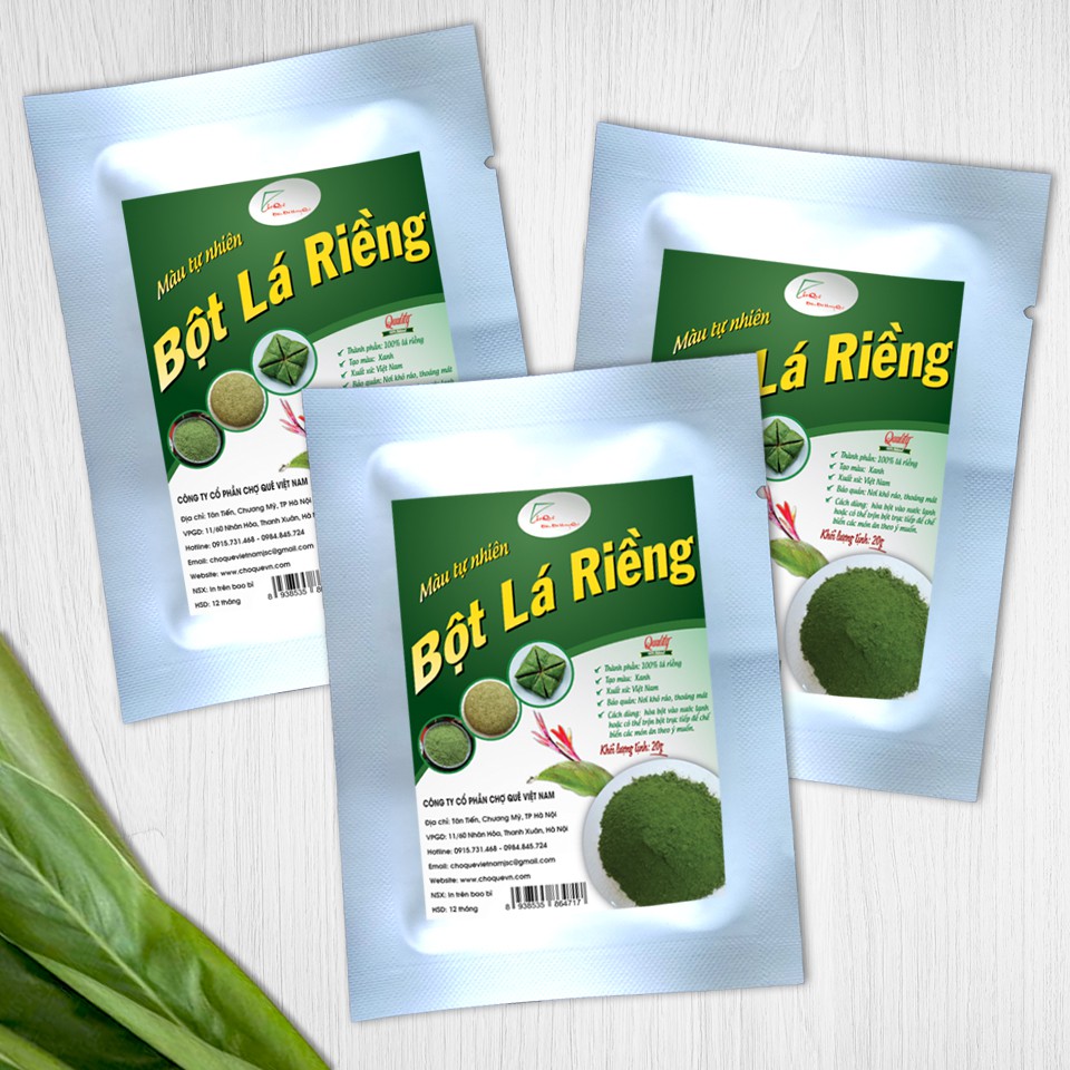 Bột Lá Riềng Gói 20g