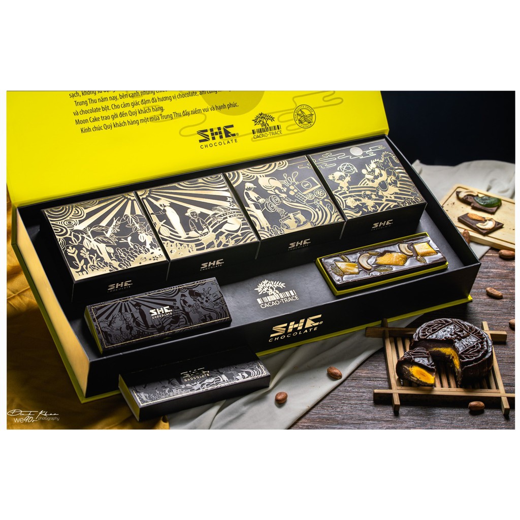 Combo Bánh Trung Thu Quà Tặng Cao Cấp Trăng Vàng (SHE Chocolate) | BigBuy360 - bigbuy360.vn