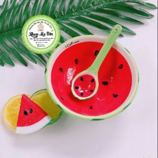 Bộ Bát Đĩa Thìa Sứ Hình Dưa Hấu - Dưa Vàng Cho Bé
