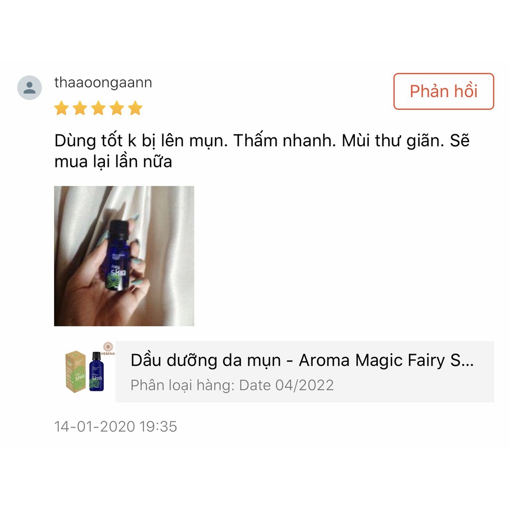 Dầu dưỡng da mụn - Aroma Magic Fairy Skin Oil - hebenastore