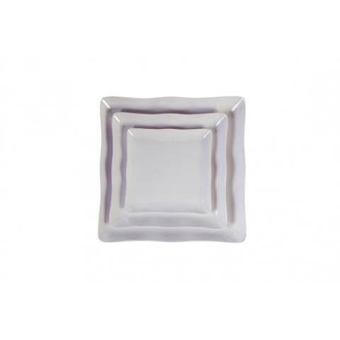 Dĩa Nhựa Melamine Hình Vuông Cánh Hoa Hàng Việt Nam