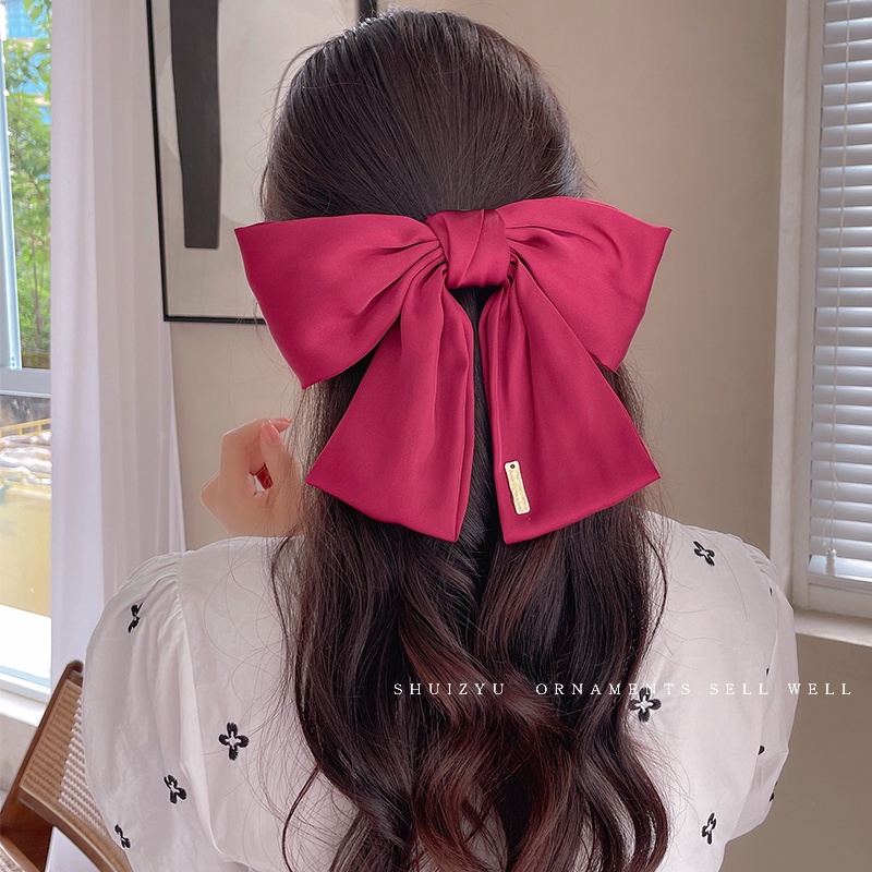 Kẹp tóc hình nơ xinh xắn phong cách Hàn Quốc dành cho nữ