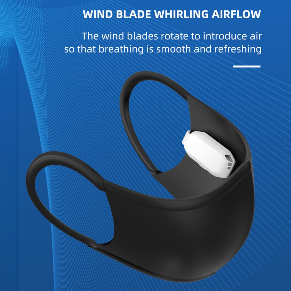 Quạt Làm Mát Mini Kẹp Mặt Có Cổng Sạc USB