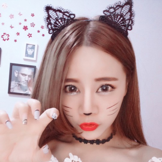 Kẹp tóc tai mèo dễ thương Hàn Quốc