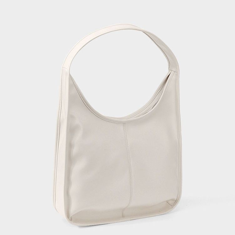 Túi Xách Da Đeo Vai Màu Trắng Dây Bản Rộng Mẫu 2022 Thời Trang Mùa Thu Mới