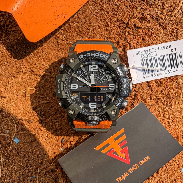 Đồng hồ nam Casio G-shock GG-B100-1A9 - Kích thước vỏ : 55,4×53,1×19,3mm