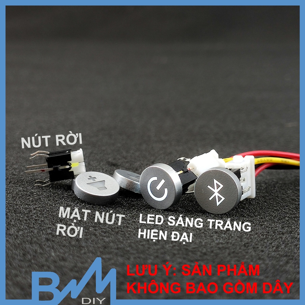 Nút nhấn nhả 10mm có LED hình biểu tượng các loại