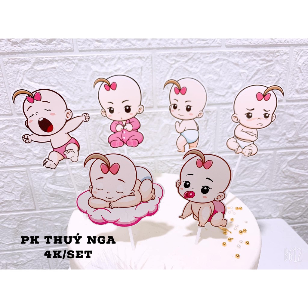 10 set cắm em bé kute