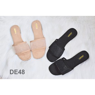 Dép lưới quai ngang họa tiết chấm bi hot 2020