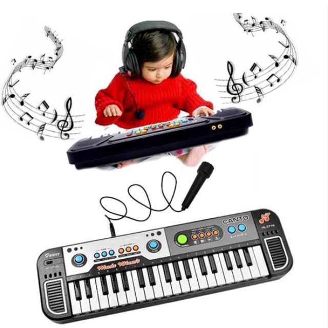 Đàn organ cho bé kèm mic 37 phím 3766