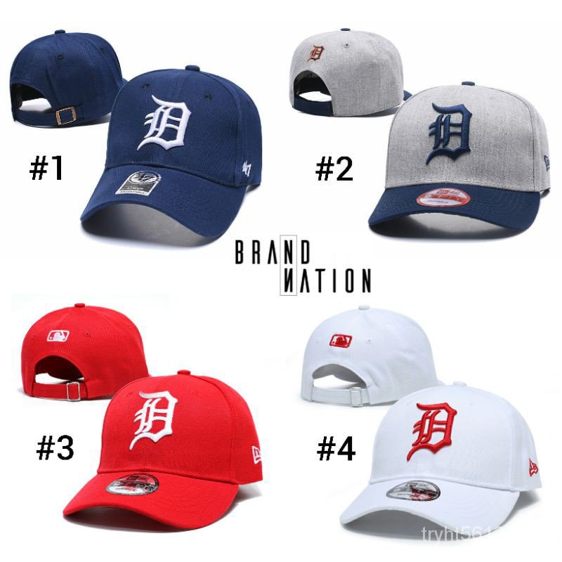 nDtU Topi Mũ lưỡi trai bóng chày hình hổ Detroit