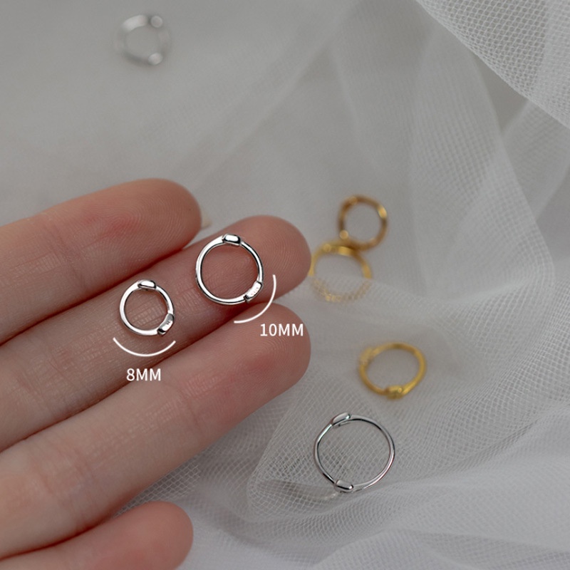 Khuyên Tai Nữ Tròn Khuyên Tai Tròn Bộ Khuyên Tai Tròn Mini Bằng Bạc S925 Thời Trang Cho Nữ