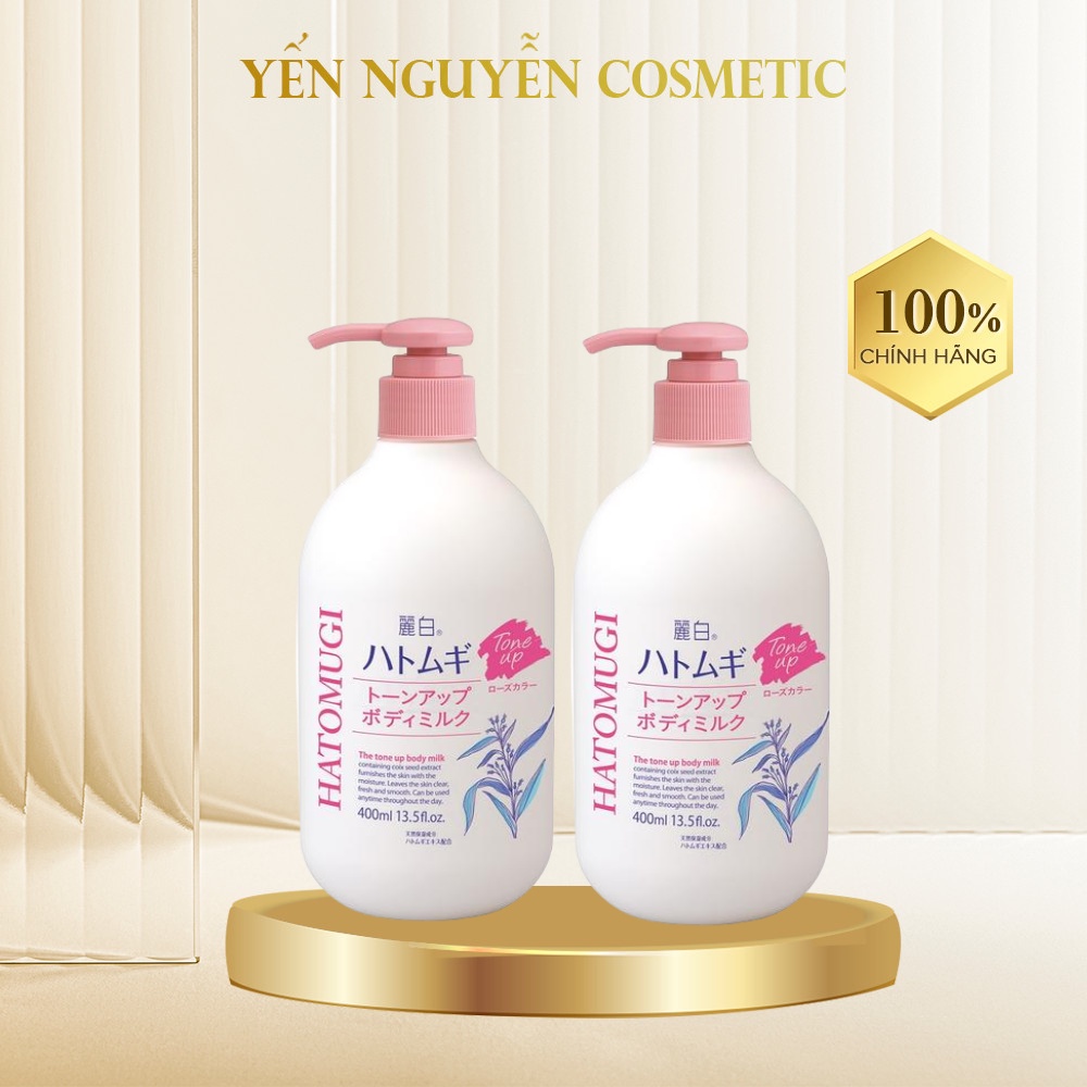 Sữa Dưỡng Thể Nâng Tone Và Làm Sáng Da Hatomugi 400g