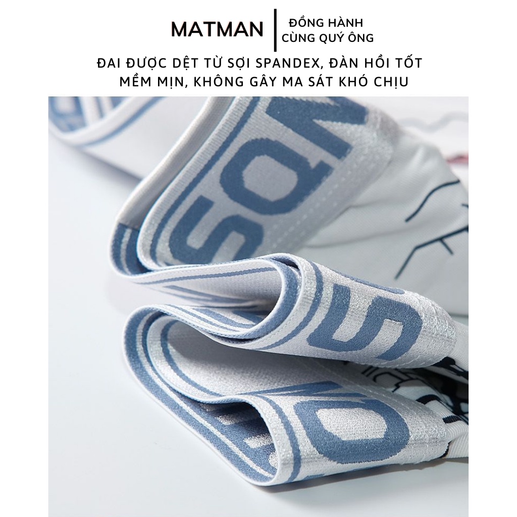 Quần lót nam thun lạnh quần sịp boxer MATMAN M L XL thoáng mát