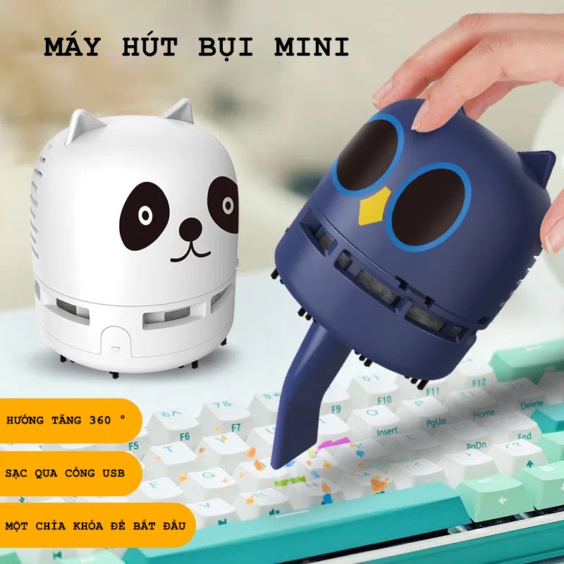 Máy Hút Bụi Cầm Tay Mini Để Bàn Làm Sạch Bàn Phím Đa Năng Tiện Lợi-XQY80