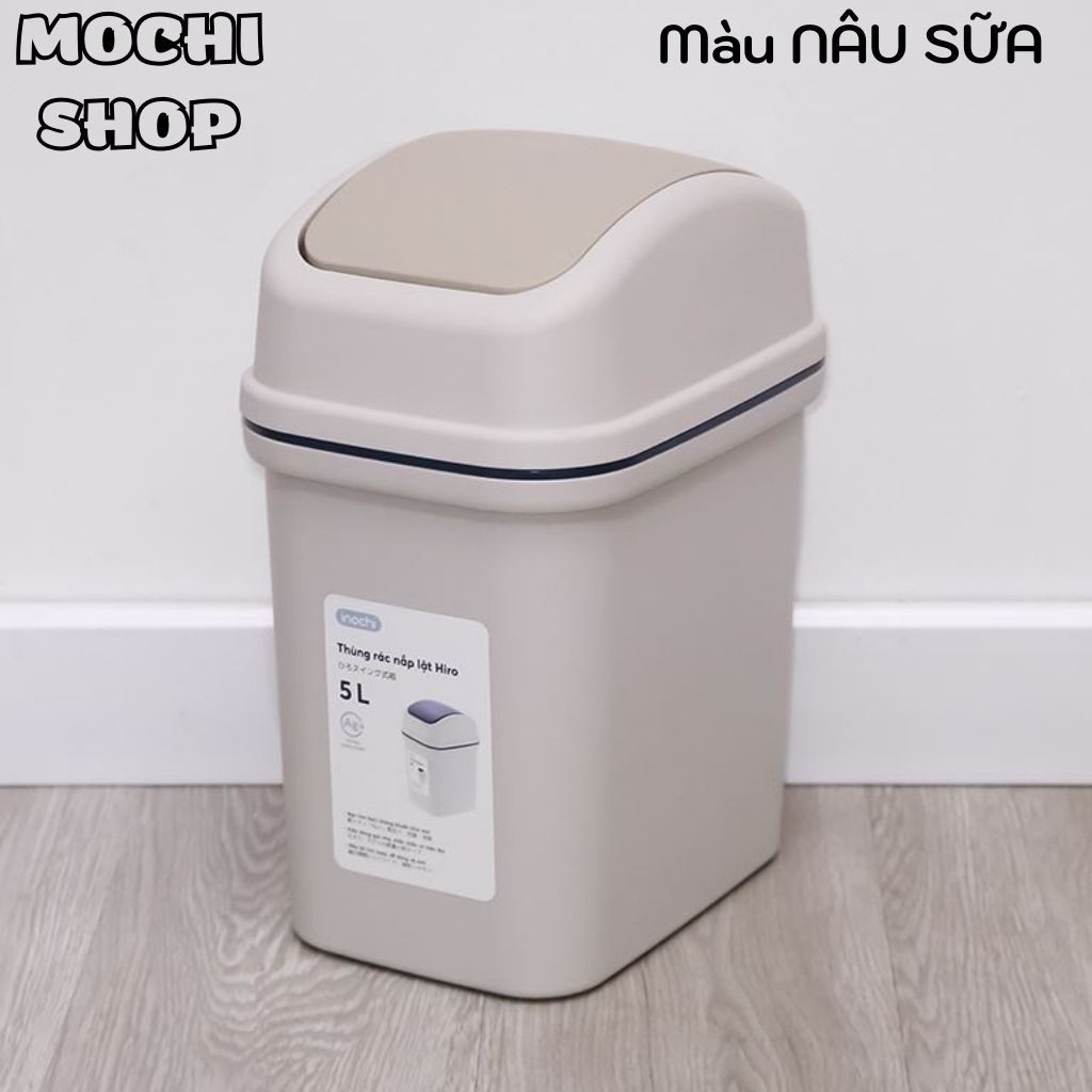 Thùng Đựng Rác Thông Minh HIRO Inochi NẮP LẬT 5 Lít (KÈM RUỘT)