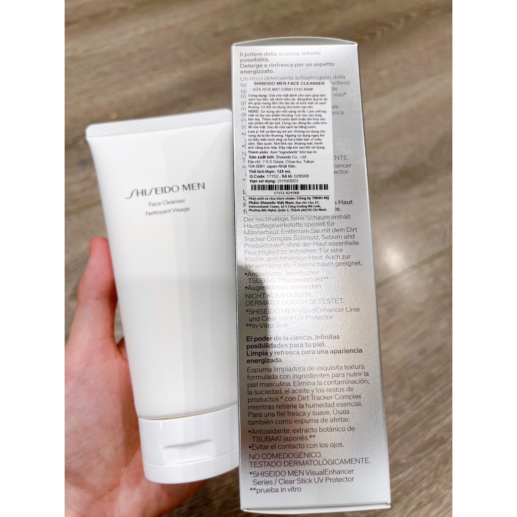 Sữa Rửa Mặt ❣️FREESHIP❣️ Sữa Rửa Mặt Shiseido Men Cleansing Foam Shiseido Chính Hãng