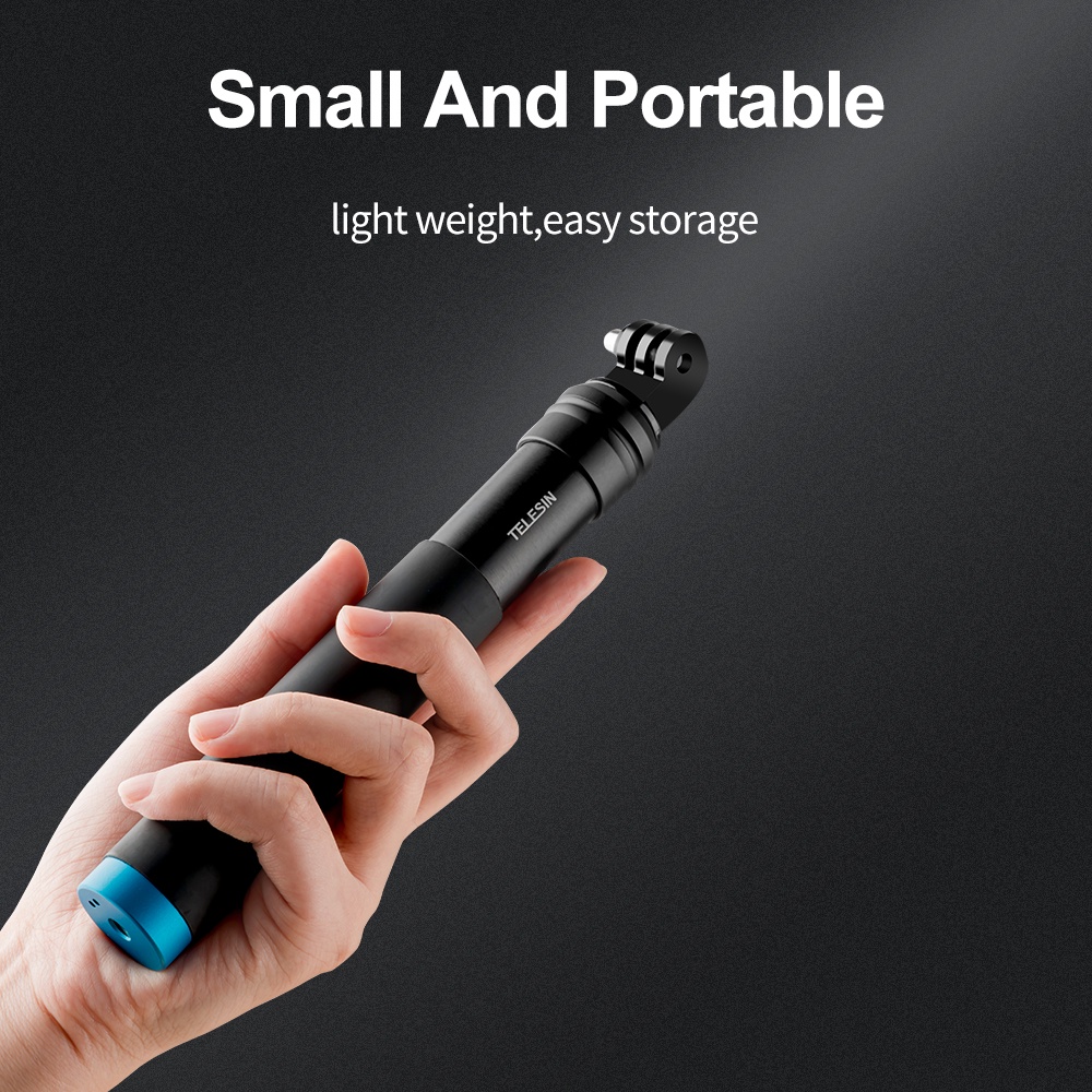 Telesin Giá Đỡ Ba Chân 6 Trong 1 Bằng Hợp Kim Nhôm Có Thể Xoay 360 Độ Cho gopro 12 11 10 9 8 insta360