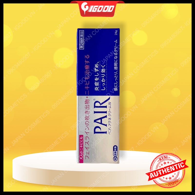 Kem ngừa mụn Pair Acne W Cream Nhật Bản 24g