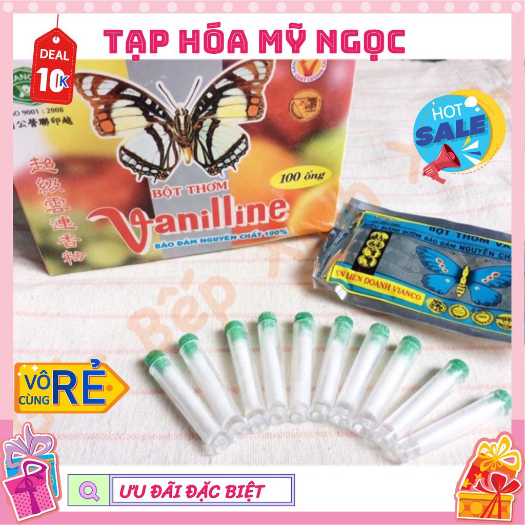 Bột Vani hộp 100 ống