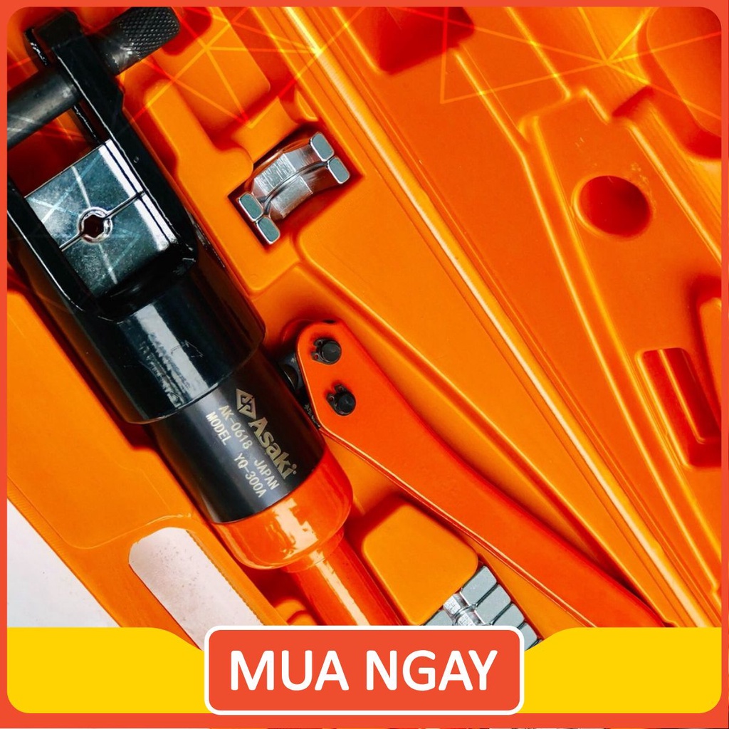 Bộ kìm bấm cos thủy lực Asaki 💥FREESHIP💥kìm thủy lực ép cos đa năng, bấm cốt dây điện đầu cuối