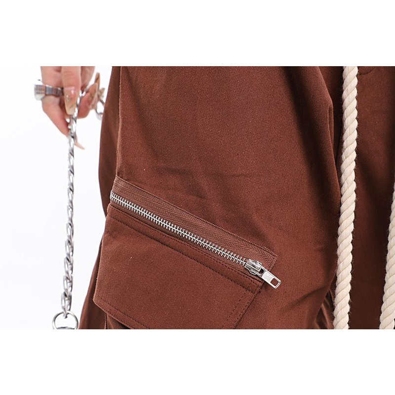 Quần Dài Eo Cao Dáng Rộng Phối Thắt Lưng Phong Cách Mỹ Thời Trang Mùa Hè Giản Dị Dành Cho Nữ