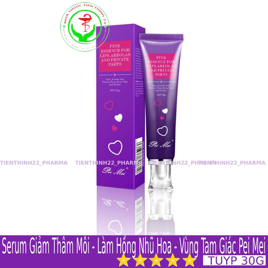 Serum Làm Hồng Nhũ Hoa - Giảm Thâm Môi - Vùng Tam Giác Pei Mei Tuyp 30G chính hãng