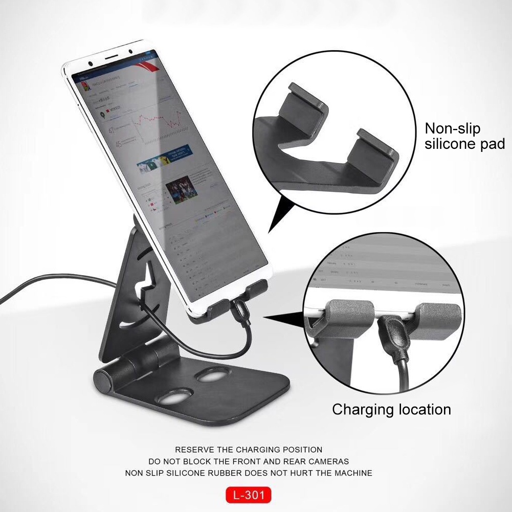 Giá đỡ điện thoại/máy tính bảng bằng silicon chống trượt màu cầu vồng thông dụng