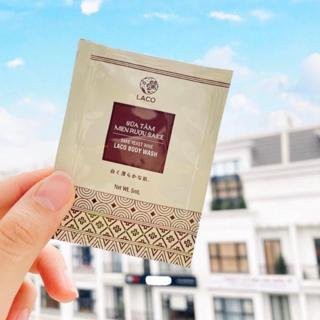 Gói test sample sữa tắm trắng da men rượu SAKE