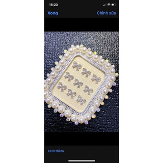 nailbox đính 2 charm xinh xắn (charm tùy chọn inbox)