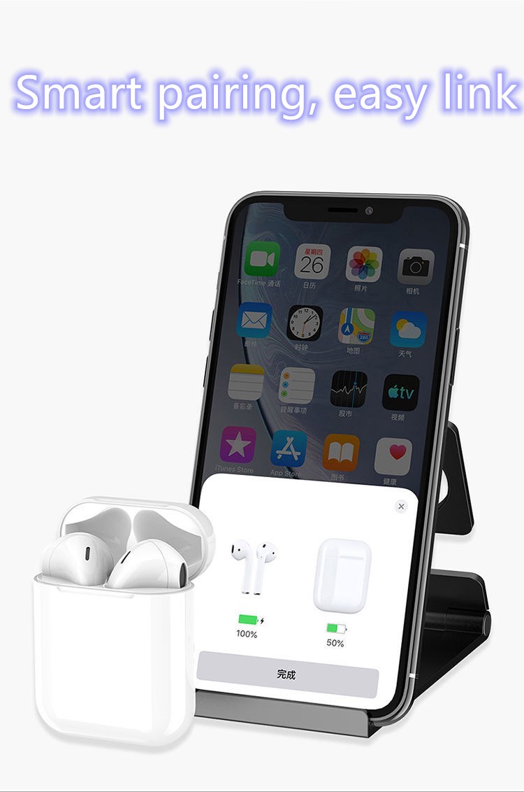 Tai nghe bluetooth không dây TWS i12 + case bảo vệ vỏ hộp | BigBuy360 - bigbuy360.vn