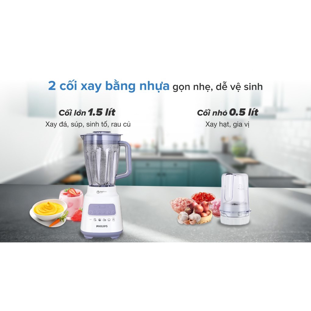 HR2221/00 - Máy xay sinh tố Philips HR2221/00 700W - Hãng chính hãng - Smart House