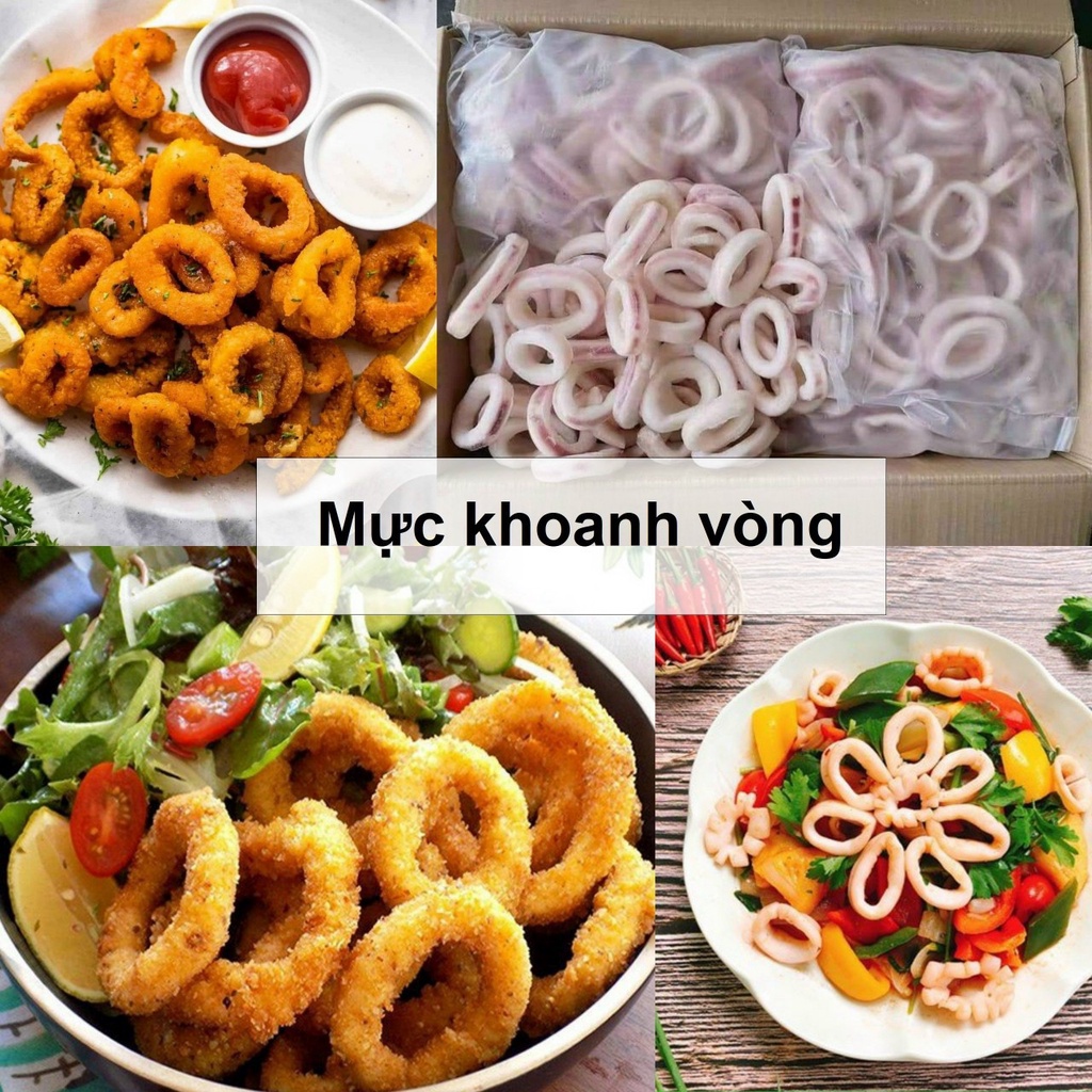 1 Kg Mực Khoanh Vòng Cắt Sẵn (Nhập Khẩu)