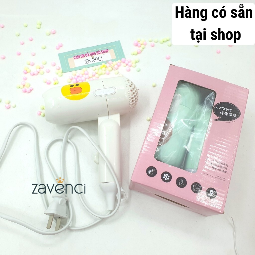 Máy sấy tóc LINE Máy sấy mini 2 chế độ 400W thiết kế nhỏ gọn xinh xắn (Ngẫu nhiên)