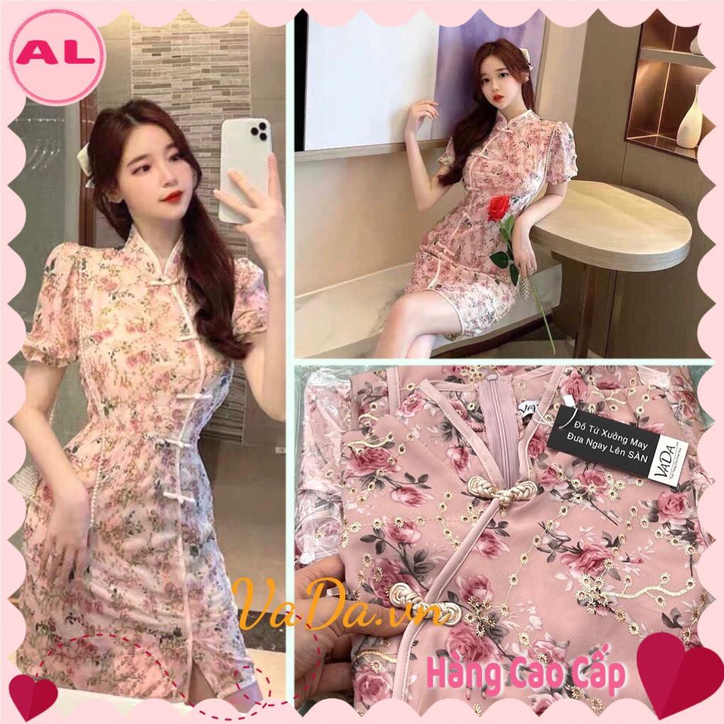 Đầm sườn xám dự tiệc mặc tết siêu xinh siêu dễ thương sang chảnh - Hàng Đẹp cao cấp tại Thời Trang - Đ60