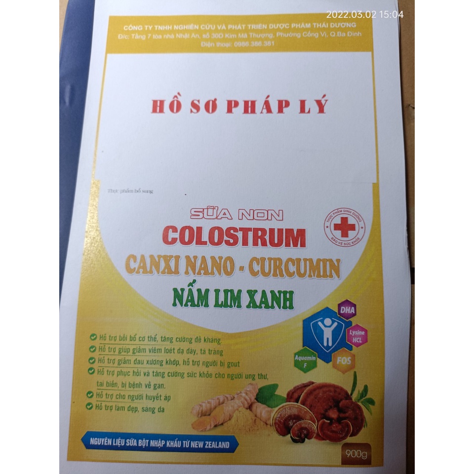 [chính hãng 900g/date2024]Sữa Non Clostrum Canxi Nano- Curcumin- Nấm lim xanh