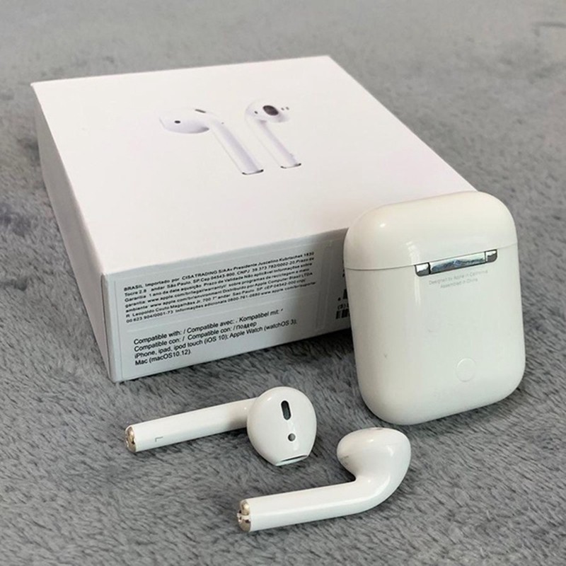 Tai nghe bluetooth airpod 2- Tự động kết nối- Cảm biến dừng nhạc- Định vị- Đổi tên [ Bảo hành 6 tháng ] | BigBuy360 - bigbuy360.vn