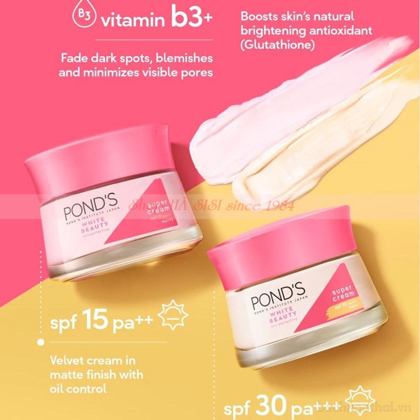 Kem Dưỡng Trắng Ẩm Mịn POND'S WHITE BEAUTY Skin Perfecting Super Cream 50g