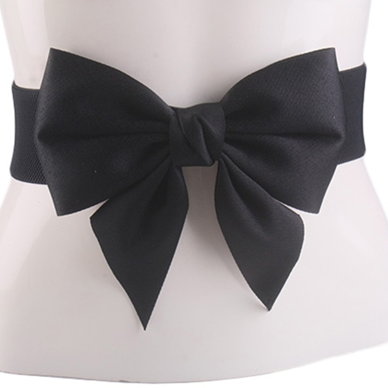 Thắt Lưng Co Giãn Phối Khóa Hình Nơ Phong Cách Harajuku Thời Trang Cho Nữ