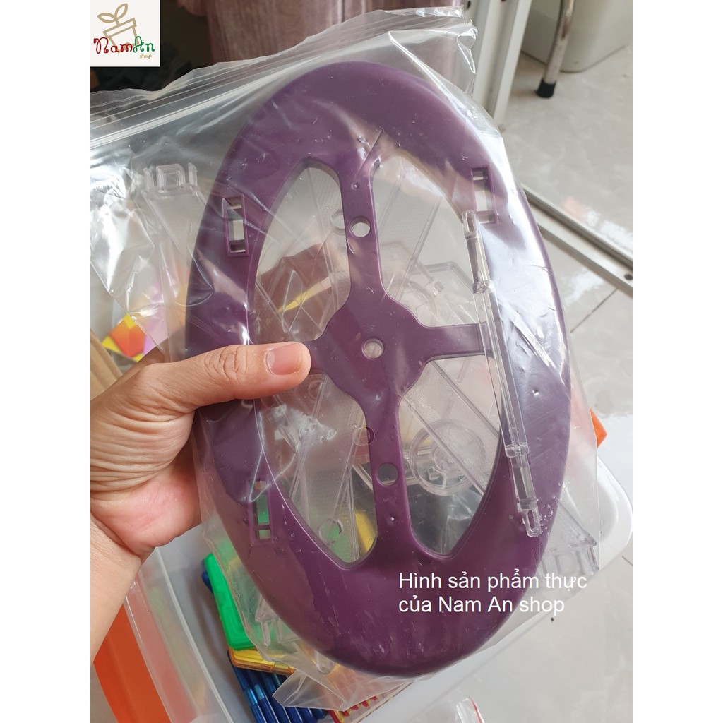 Đồ chơi xếp hình lắp ghép nam châm, 94 chi tiết, tặng 26 thẻ, size lớn. MAGNETIC.w