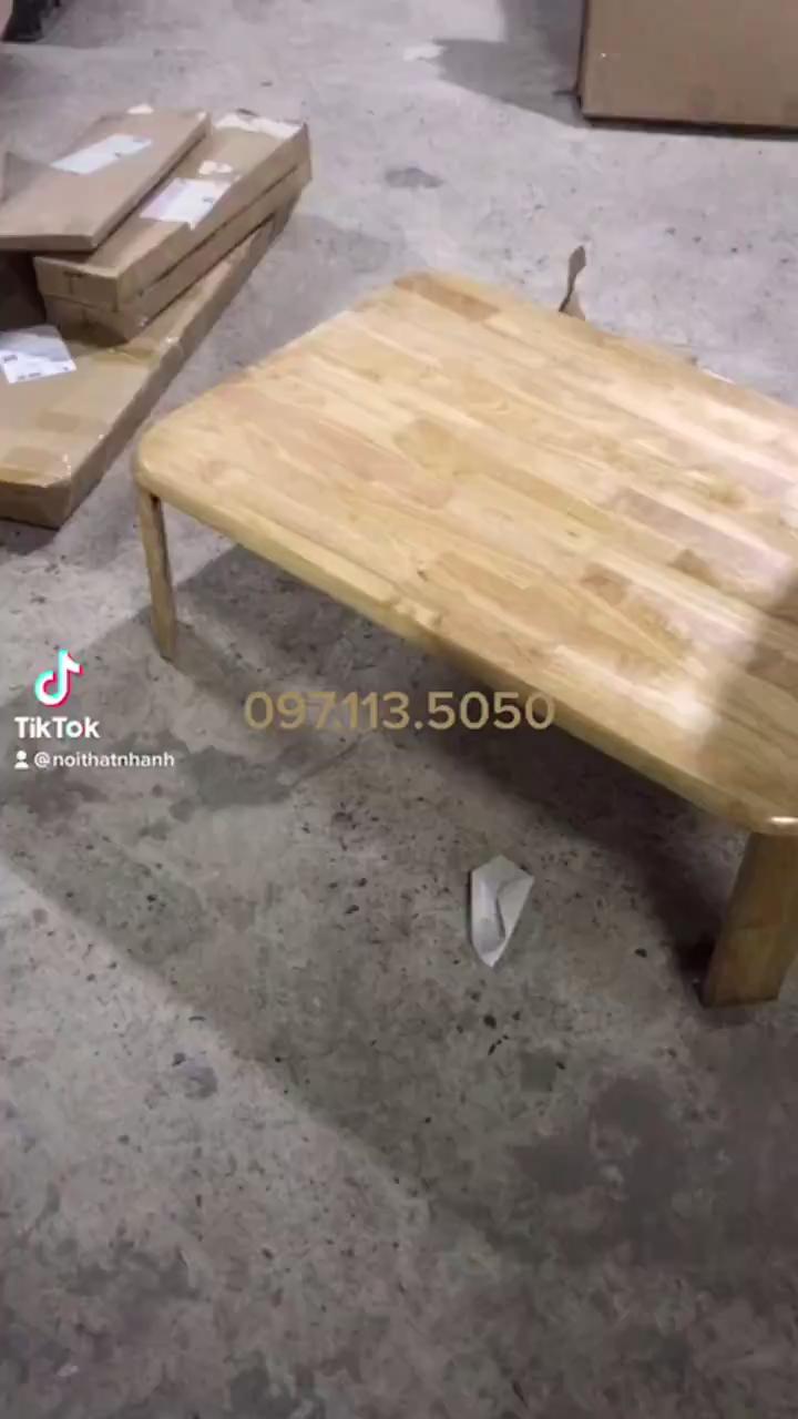 Bàn Trà Gỗ Bệt BT05 Đa Năng Có Thể Gấp Gọn Chân Gỗ Tự Nhiê Kiểu Dáng Bánh Mì Rất Thẩm Mỹ Và Mang Phong Cách Nhật | BigBuy360 - bigbuy360.vn
